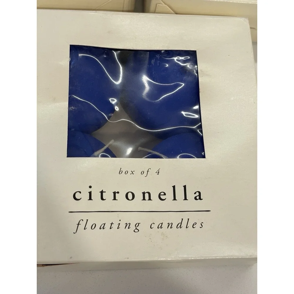 Pier 1 Citronella Floating Candles 4 Pack Blue Lot‎ of 5 Packs New Old Stock